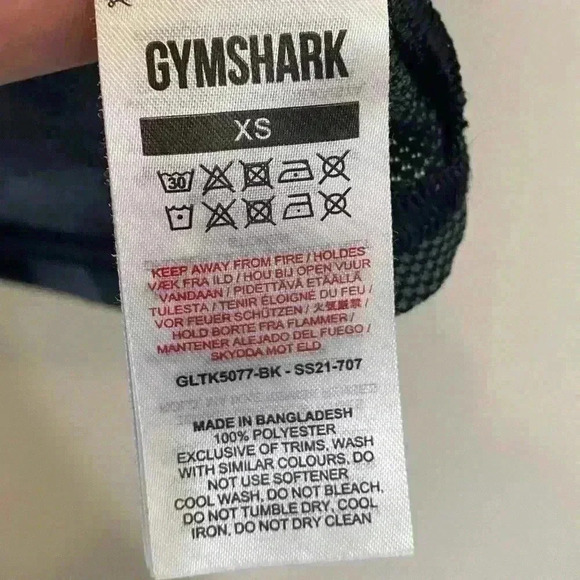 Gymshark Camo Print Racerback Exercise Top size XS - Picture 3 of 4